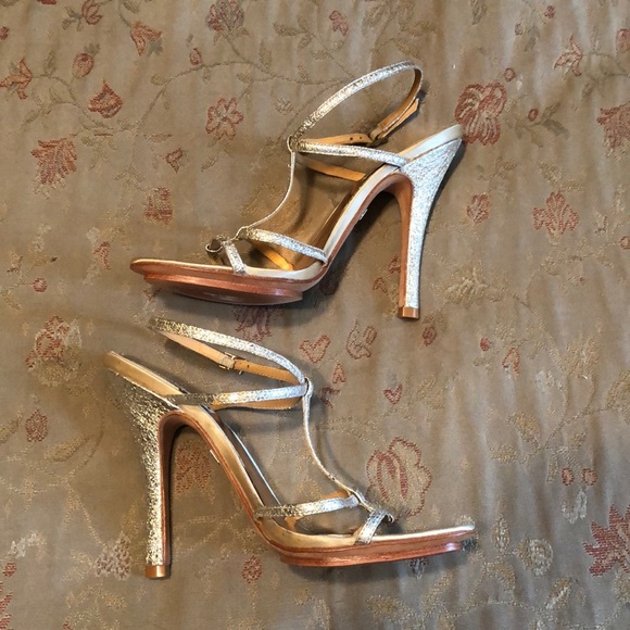 Badgley Mischka Shoes - NEW  BADGLEY MISCHKA GOLD METALLIC SANDALS SZ 8.5